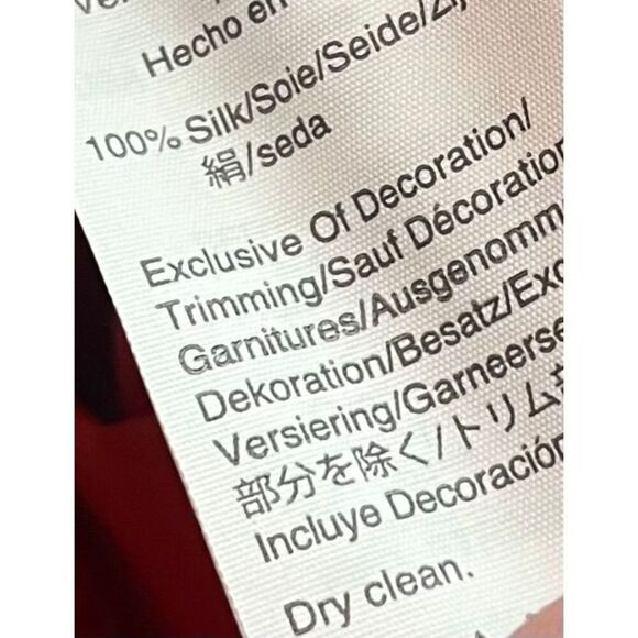 J.Crew gold chain wide leg printed silk pants size 8 - Picture 9 of 9